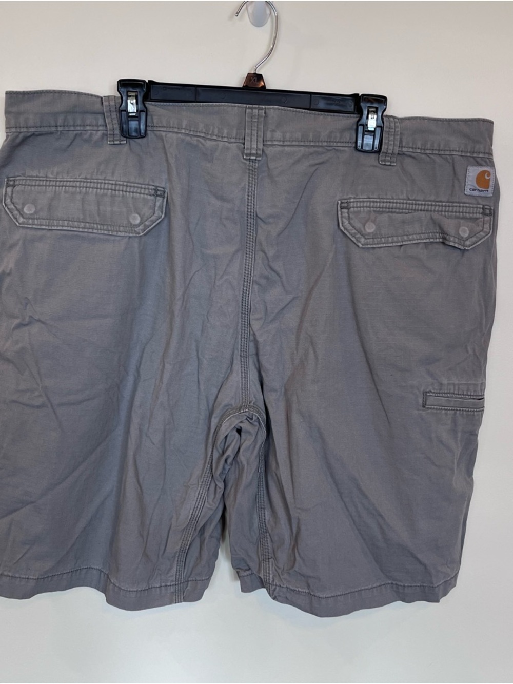 Carhartt Relaxed Fit Shorts Gray Mens 44 Canvas Outdoor Workwear - Picture 3 of 6